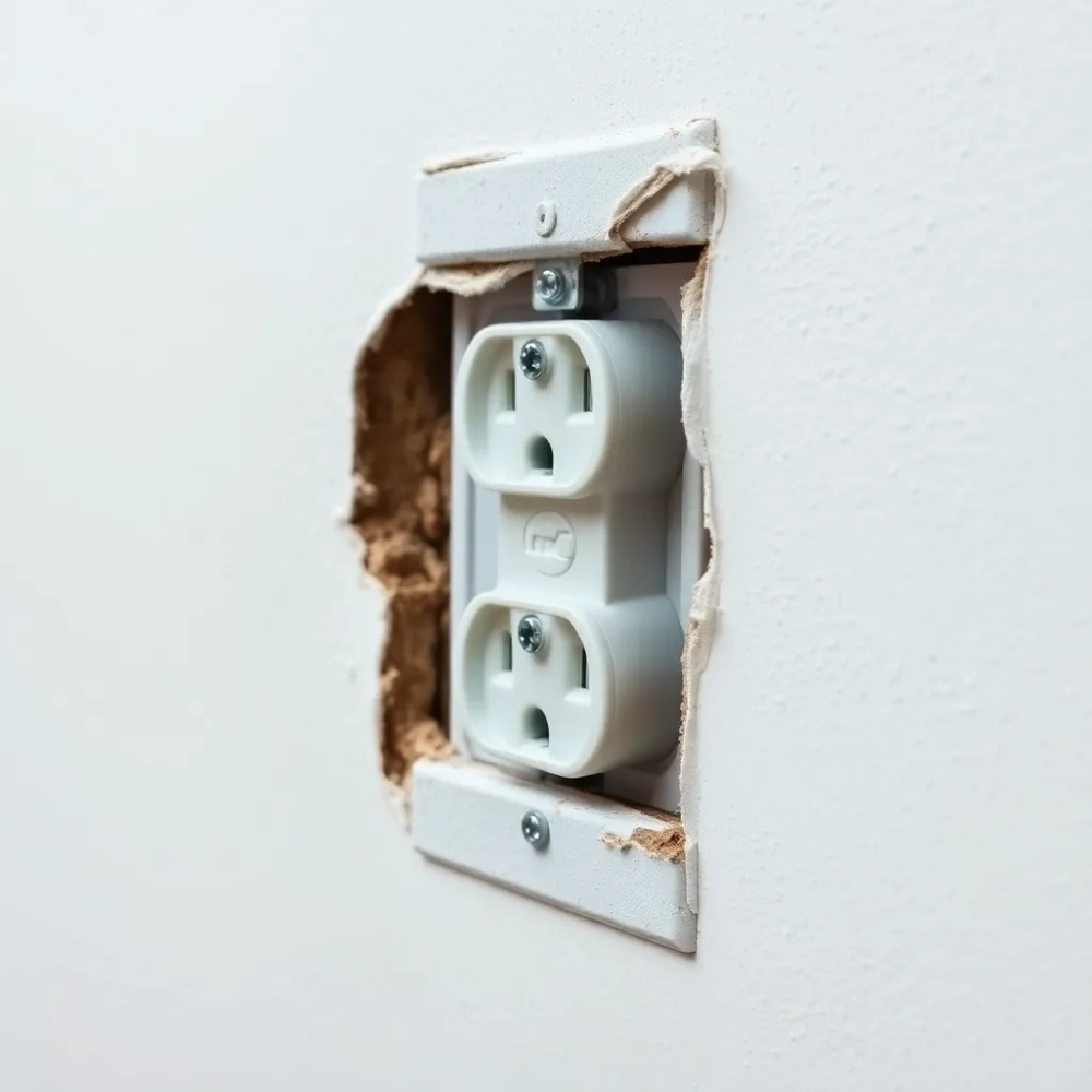 Jak zamontować wyrwane gniazdko elektryczne